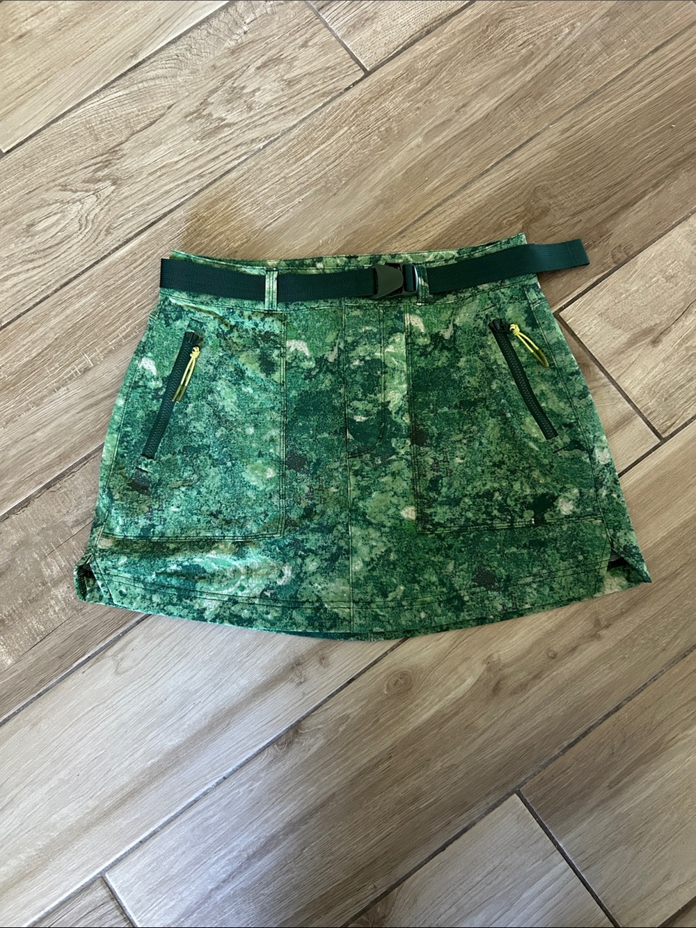 Outdoor Voices RecTrek Skirt Green Smoke Marble